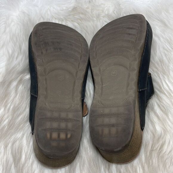 Dansko Britney Black Burnished Nubuck Mary Jane Mules Clogs. Sz 40/9.5-10 - Picture 6 of 8